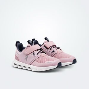 On Cloud Running Kids Pink Sneakers Play Zephyr White Pink Size 3Kids